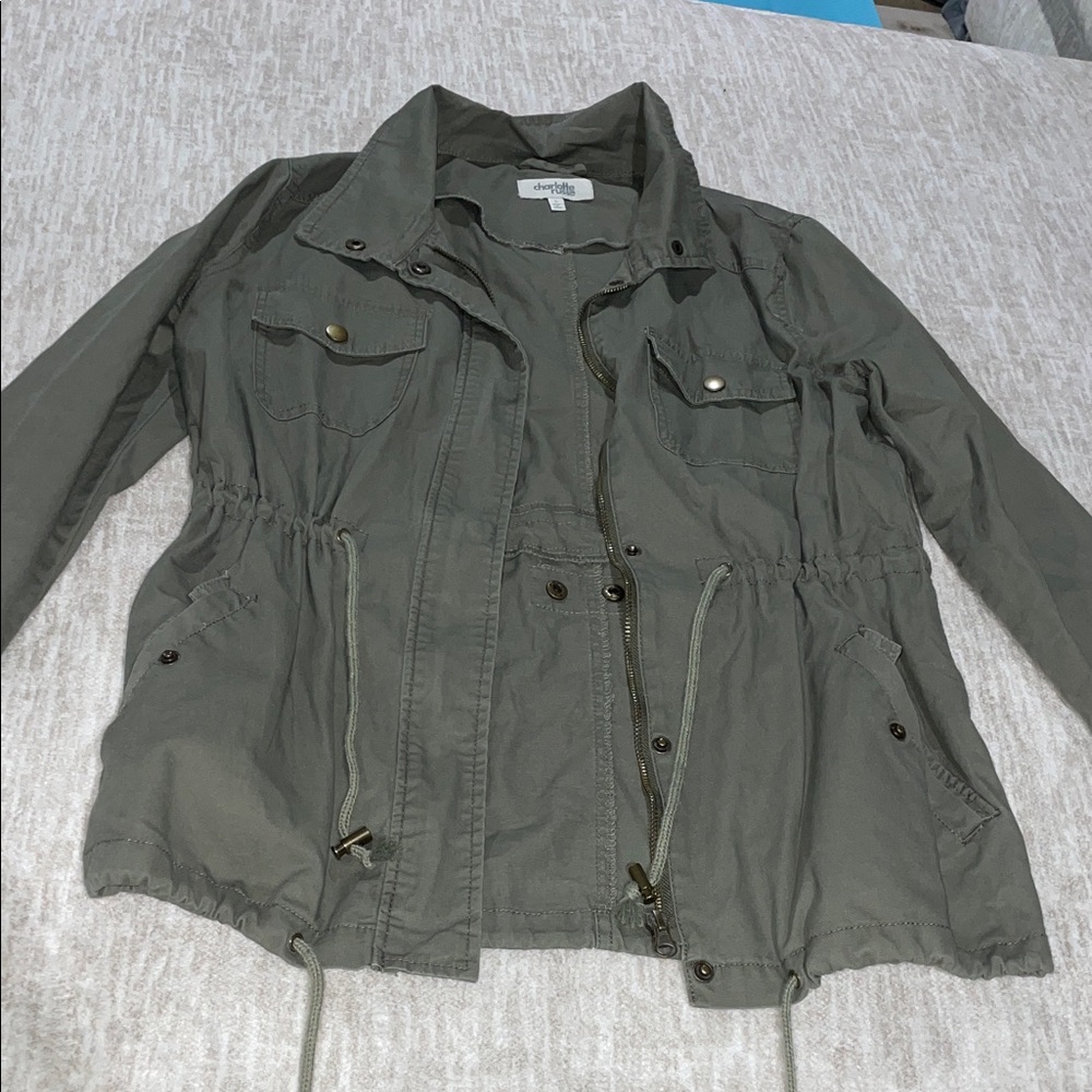 Charlotte Russe Olive Utility Jacket